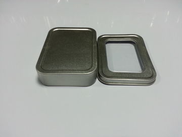 باتری میدان فلز قلع ظرف را با پنجره های پی وی سی / قلع جعبه، 109 * 79 * 25mm است