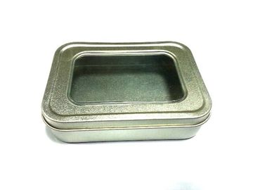 باتری میدان فلز قلع ظرف را با پنجره های پی وی سی / قلع جعبه، 109 * 79 * 25mm است