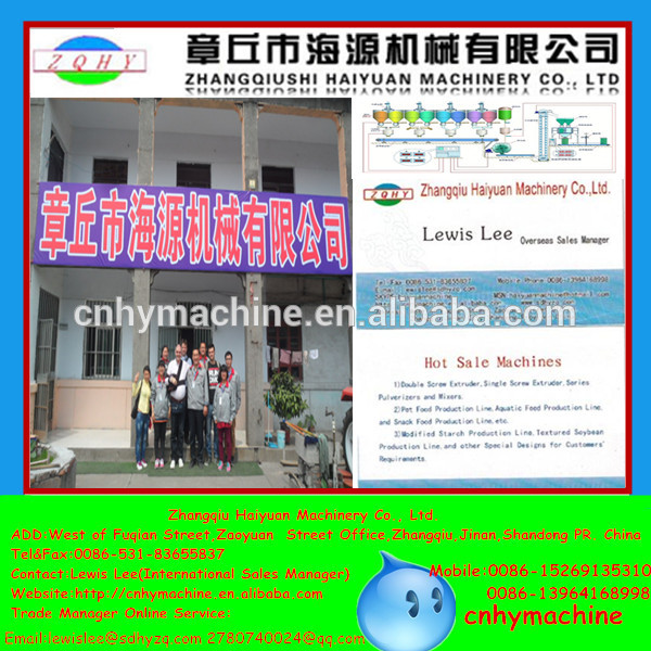 2015 NEW Haiyuan naks NIK قابل اجرا جهانی ساخت ماشین آلات، فر ذرت ماشین آلات برای ساخت، Kurkure ساخت دستگاه