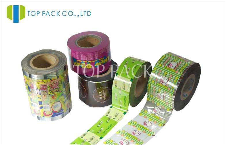 فیلم بسته بندی پلاستیکی بسته بندی فیلم برای دانه / اسنک، 3 اینچ قطر فیلم لمینیت