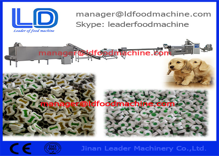 خودکار جویدنی مواد غذایی حیوان خانگی خط برای پردازش / مواد غذایی حیوان خانگی ساخت ماشین آلات